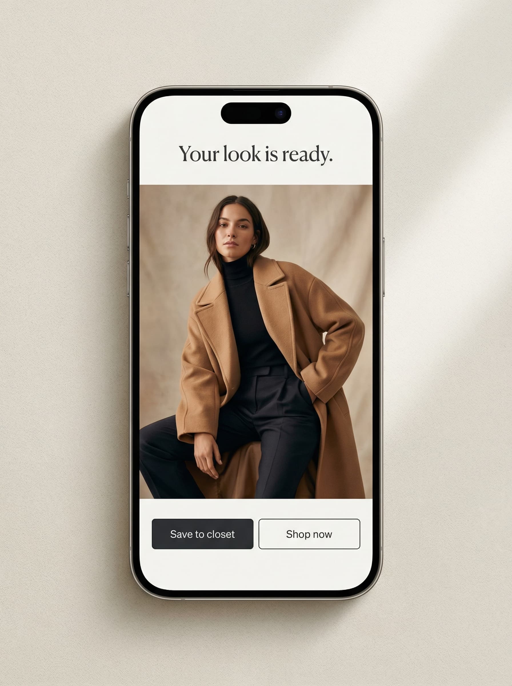 Vanity app revealing a photorealistic virtual try-on